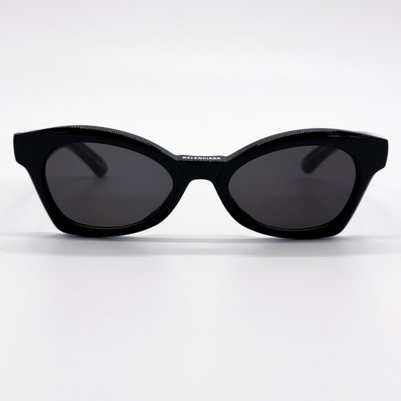 NEW BALENCIAGA BB0230S 001 BLACK CAT EYE WOMEN SUNGLASSES BALENCIAGA - Picture 4 of 10